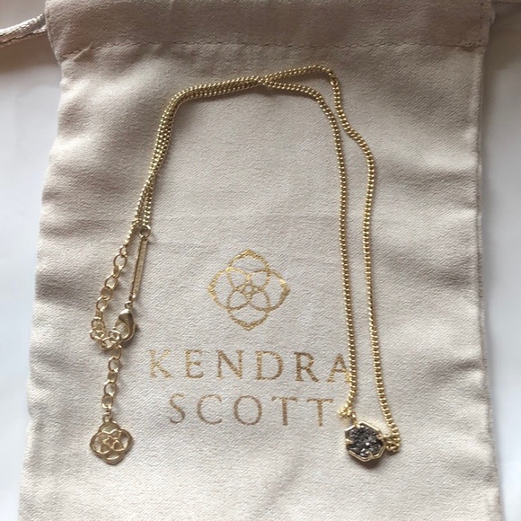 Kendra Scott Jewelry - Tess w/bag 14k plated over brass Druzy platinum